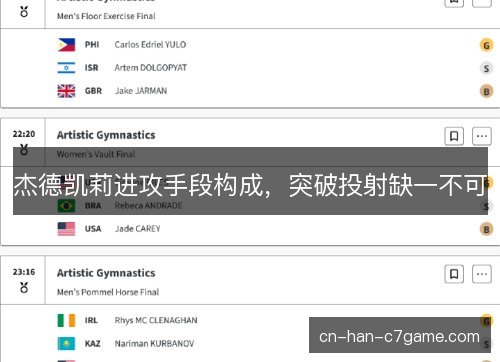 杰德凯莉进攻手段构成，突破投射缺一不可